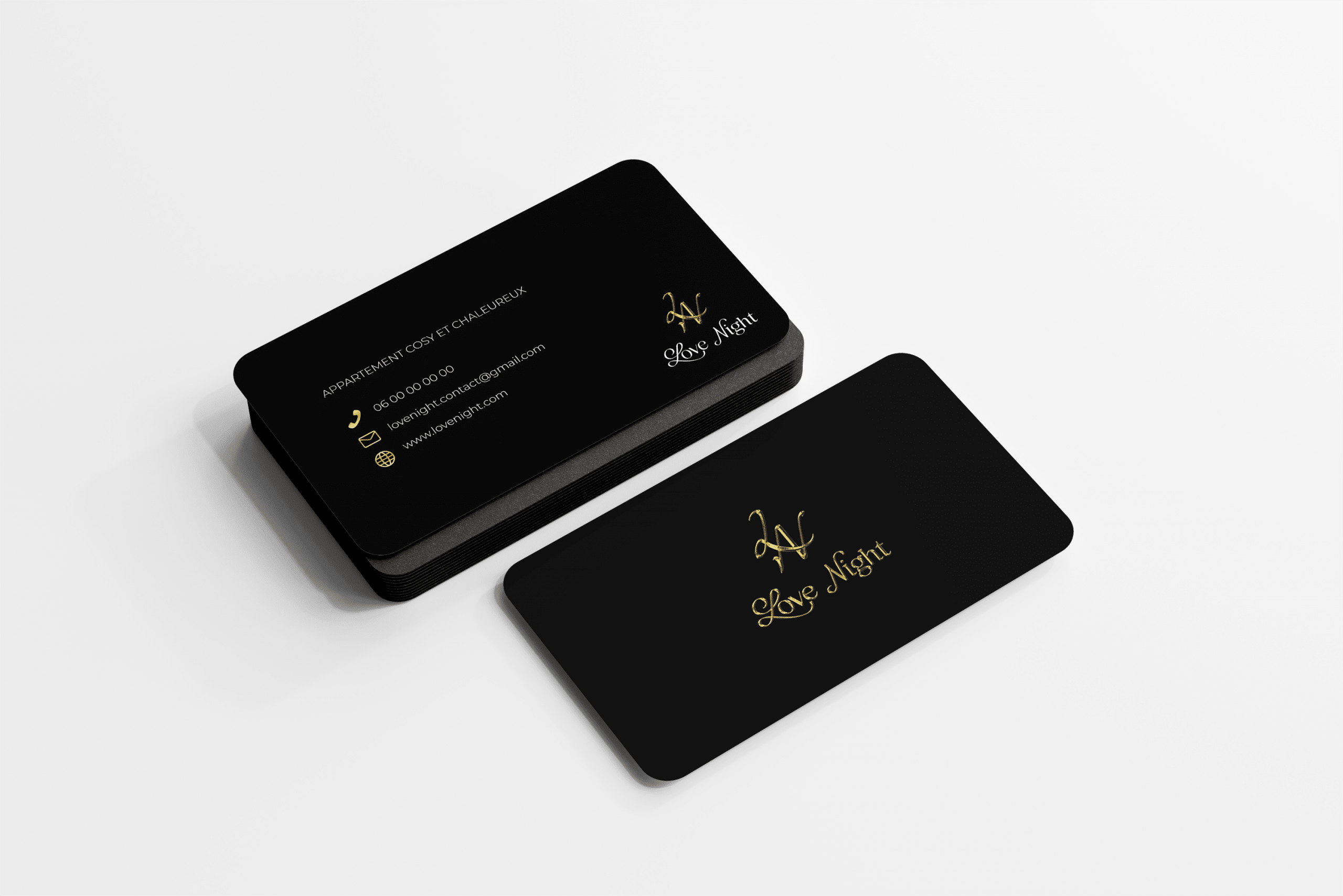 Lovenight - cartes de visite - Agence Syril Digital