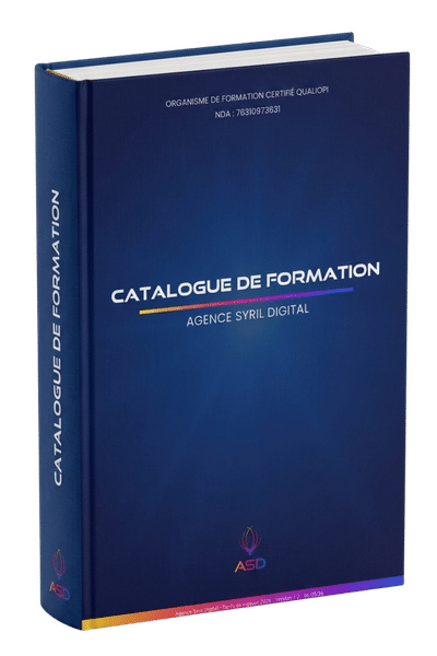Mockup catalogue de formation